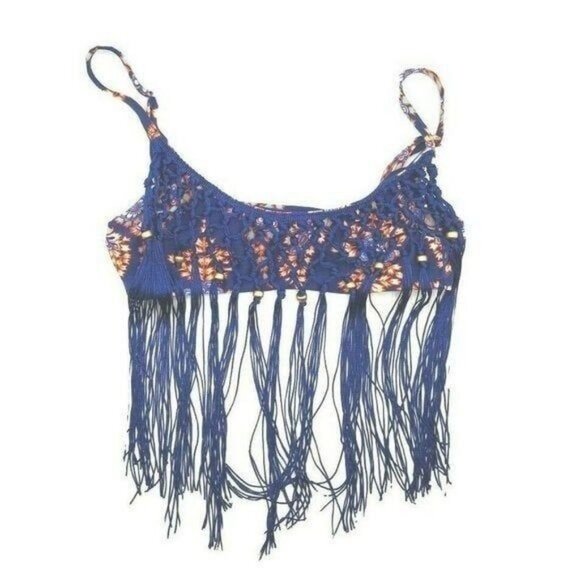 ASOS Mix and Match Bralette Bikini Top with Fringe - Picture 10 of 10